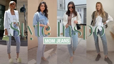 افكار تنسيق الجينز الذي لا يغيب عن ساحة الموضة: Mom Jeans