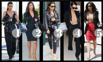 حقيبة Hermès ترافق Kim Kardashian حتى في الجوّ