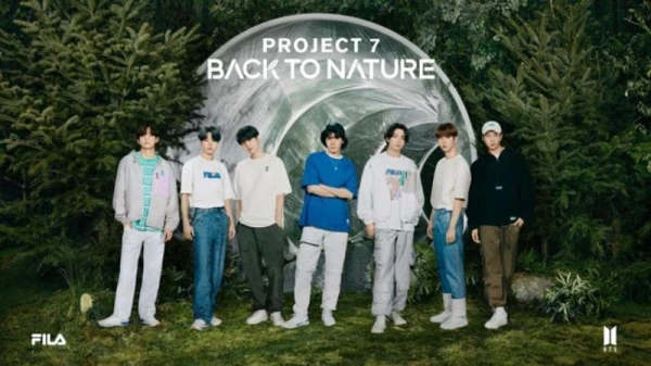 علامة Fila تتعاون مع فرقة بي تي إس في تشكيلتها الجديدة Project 7 Back to Nature المصغّرة
