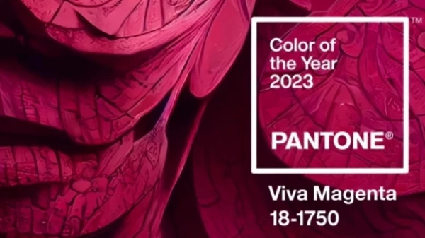 لون البانتون Viva Magenta هو تدرّج عام 2023. أهلاً إلى عالم Magentaverse!