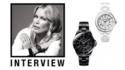مقابلة خاصة مع سفيرة شانيل، السوبرمودل Claudia Schiffer: ساعة J12 فاخرة وعلى الموضة