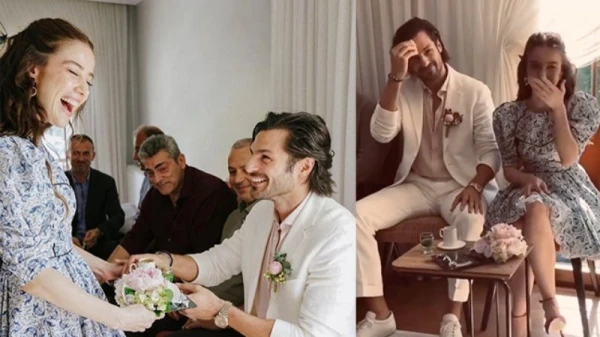 صور خطوبة اوزجي جوريل وسيركان تشاي اوغلو، بطلَي المسلسل التركي موسم الكرز