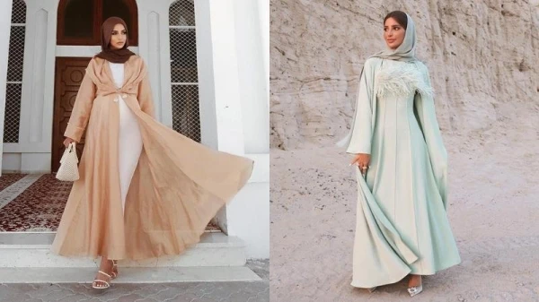 5 طرق مختلفة ومميّزة لتنسيق عباية مع فستان طويل