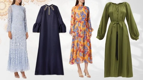 28 فستان للمحجبات سيمنحكِ لوك محافظ وعصري في رمضان 2021