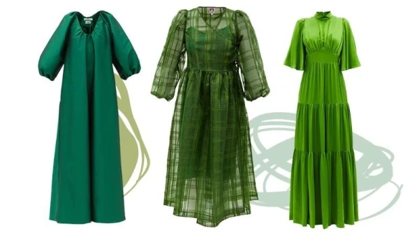ارتدي فستان اخضر في خريف 2020 للوك مرح... إليكِ 25 تصميم