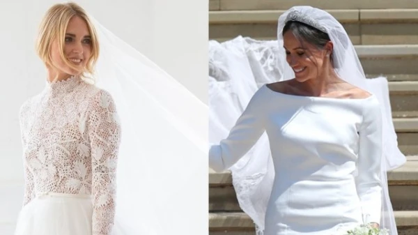 فستان زفاف Chiara Ferragni هو الأكثر تأثيراً على السوشيل ميديا، وقيمته أكبر من فستان زفاف Meghan Markle!