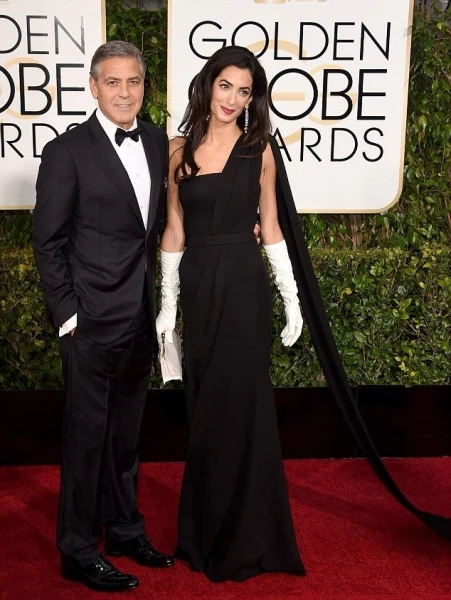 Amal Clooney تخيّب الآمال Golden Globes 2015