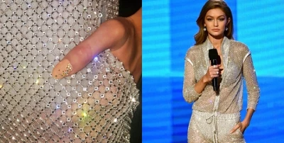 أنامل Gigi Hadid مرصّعة بـ200 حبّة من الكريستال الشوارفسكي في  حفل American Music Awards 2016