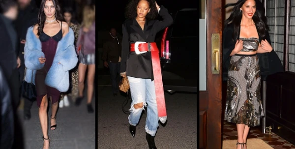 تألّقي كالنجمات: Rihanna وBella Hadid وOlivia Munn في 3 إطلالات تليق بفترة الأعياد