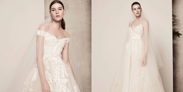 مجموعة Elie Saab لفساتين الزفاف لربيع 2018 رومنسيّة وعصريّة في آنٍ واحد
