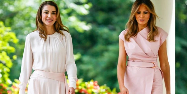 الملكة رانيا وميلانيا ترامب تلتقيان في أميركا: تناغم ساحر بين إطلالتيهما