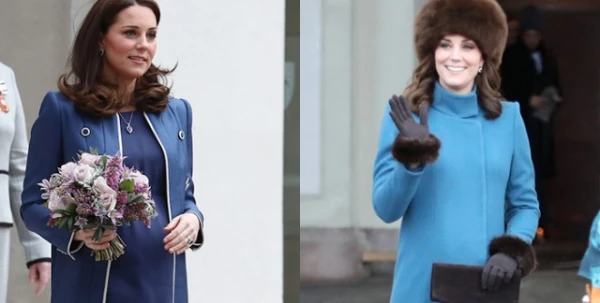 اللون الأزرق بطل إطلالات Kate Middleton، هل هو تلميح بأن مولودها الثالث صبيّ؟