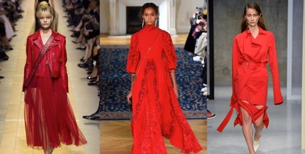 هكذا ترتدين الفساتين الحمراء الرائجة كالفاشينيستا وفقاً لعروض ربيع وصيف 2017