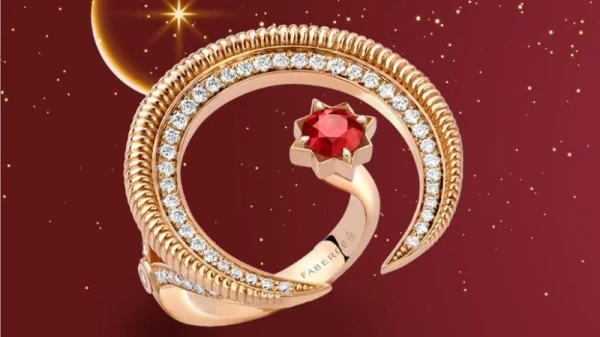 دار Fabergé تطرح مجموعة مجوهرات هلال المرصّعة بالياقوت بمناسبة عيد الفطر 2021