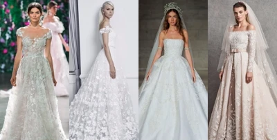 12 فستان زفاف مطرّز ومرصّع للعروس التي لا تحبّ البساطة من مجموعات خريف 2018