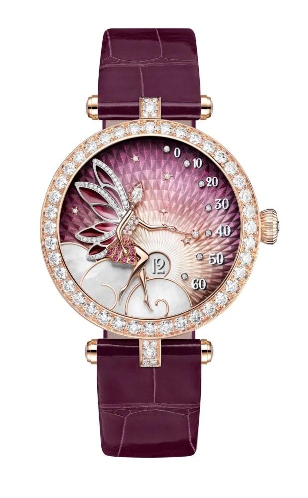 Van Cleef & Arpels تطلق ساعة Lady Féerie باللون الوردي