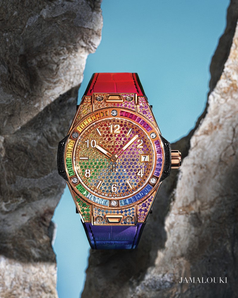 جلسة تصوير خاصة بساعات Hublot الجديدة