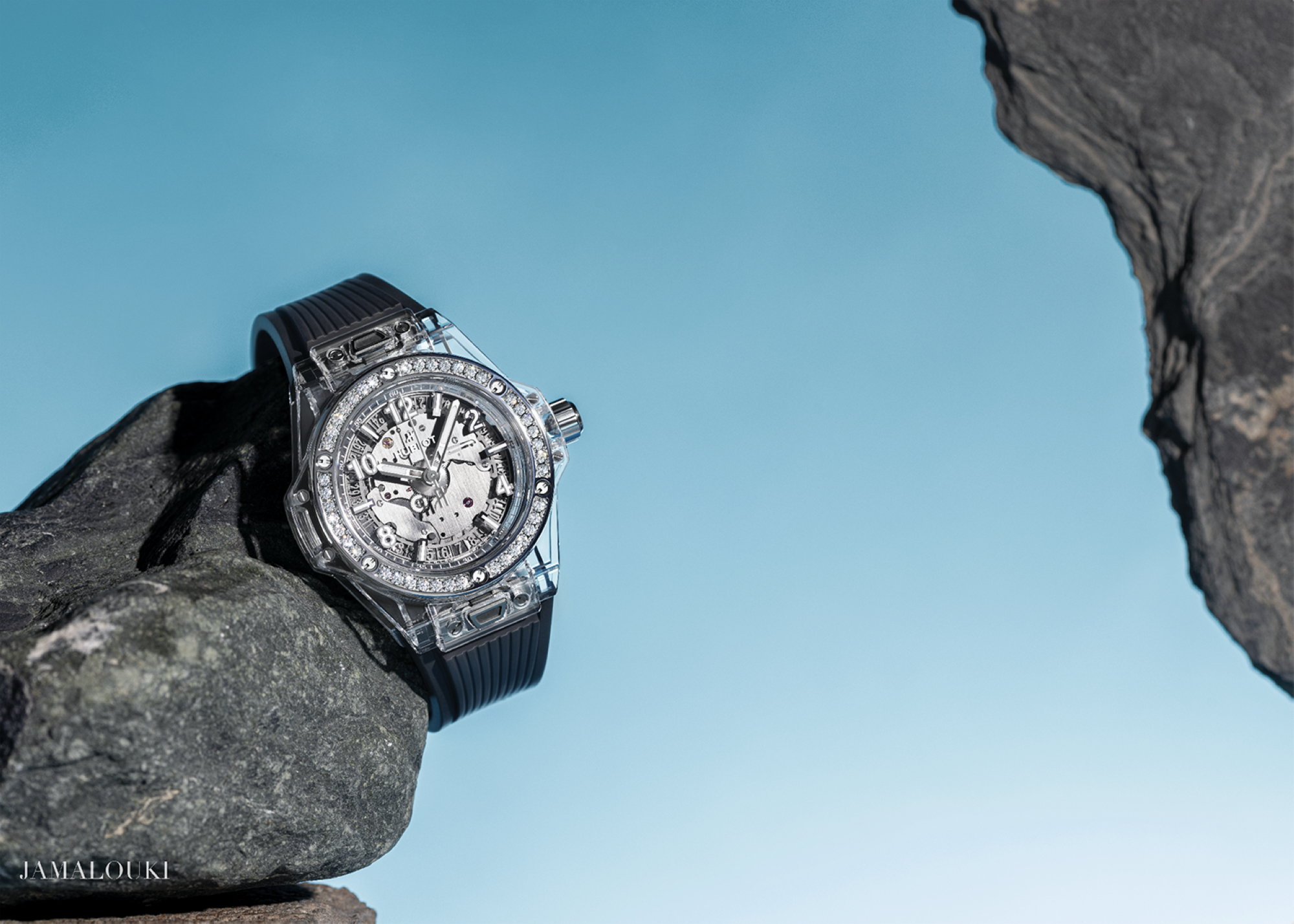 جلسة تصوير خاصة بساعات Hublot الجديدة