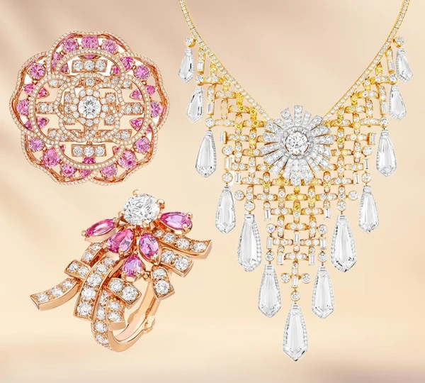 مجوهرات Tweed De Chanel: التويد منسوج بالذهب والاحجار الكريمة