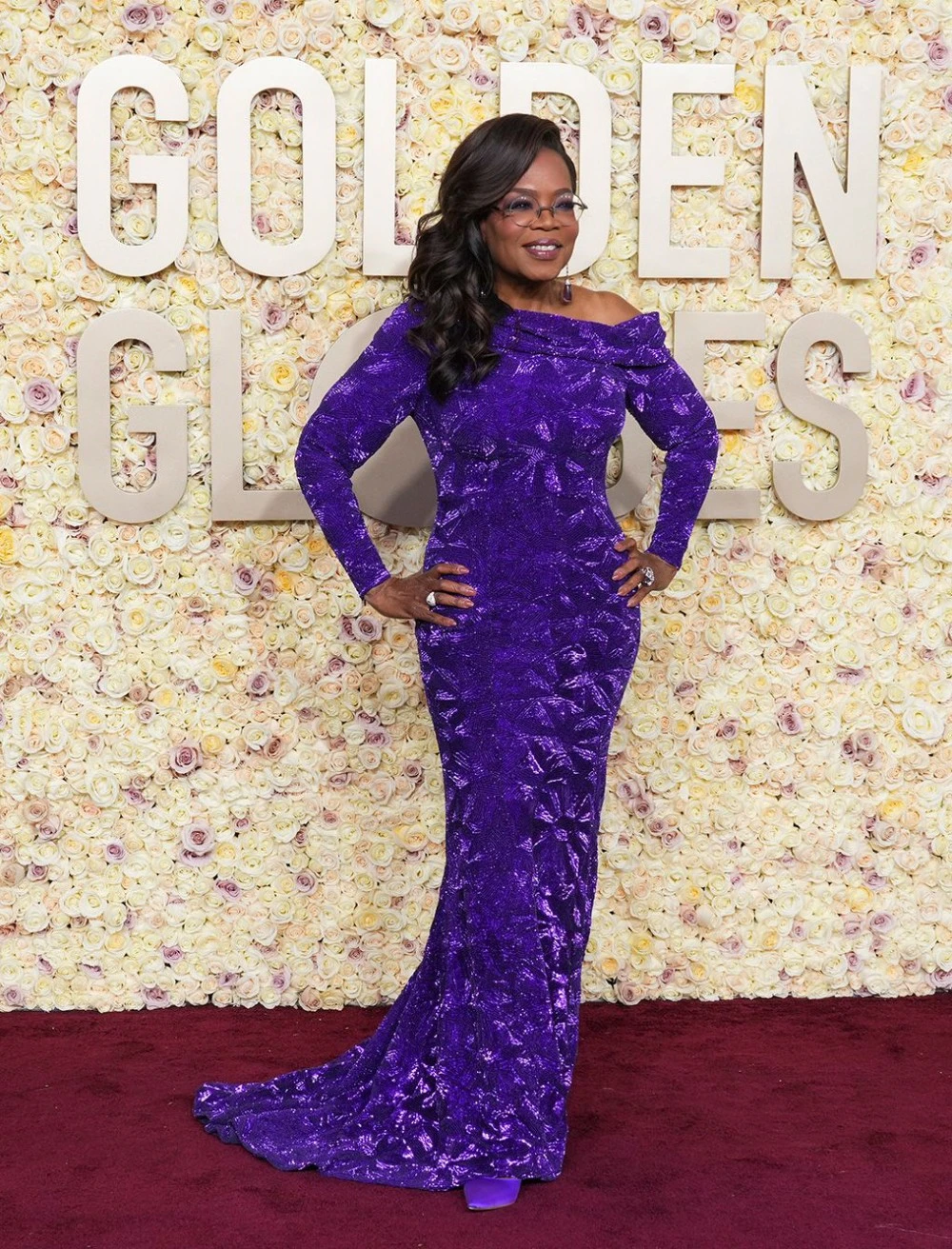 Oprah في فستان من Louis Vuitton