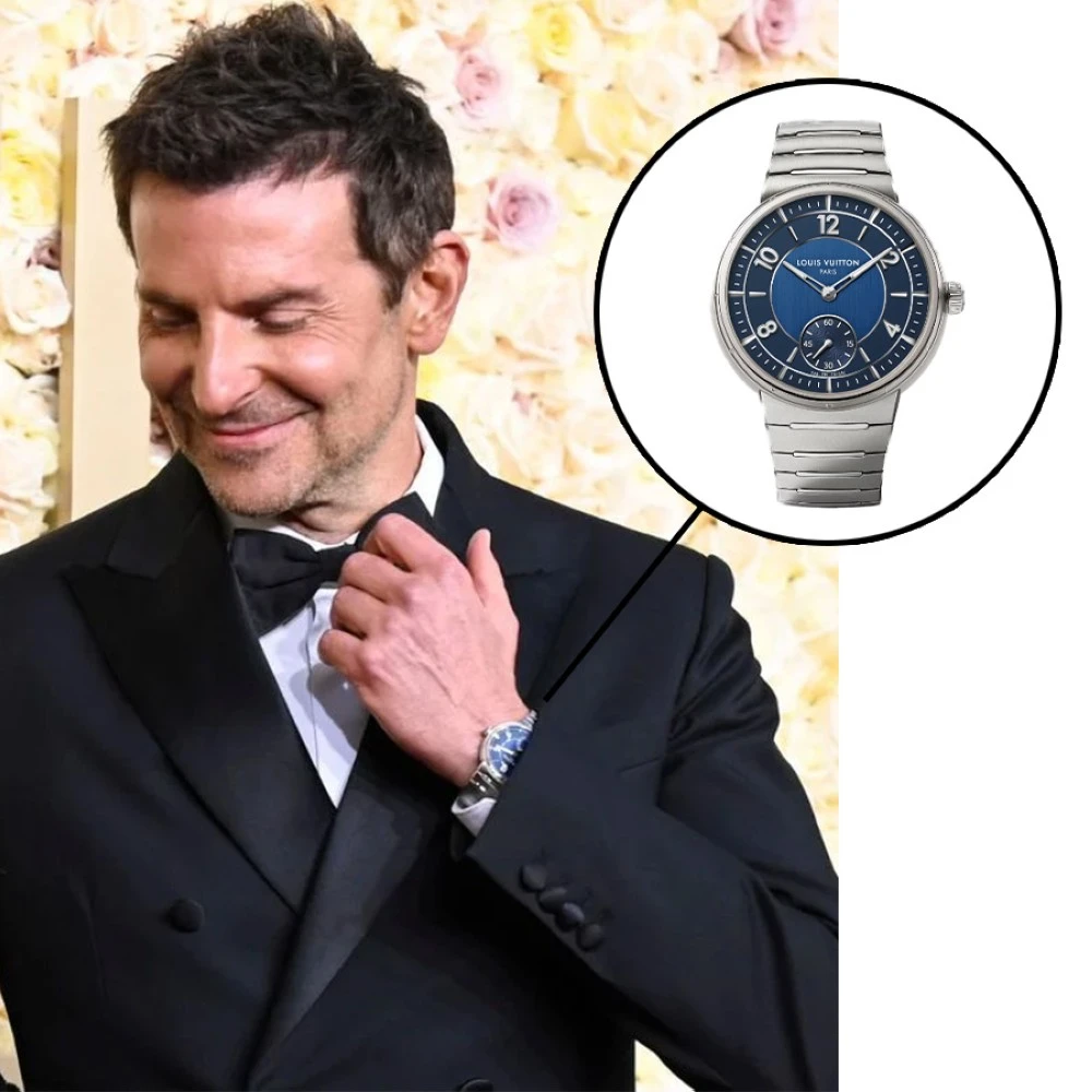 Bradley Cooper يضع ساعة لويس فيتون LOUIS VUITTON Tambour Watch