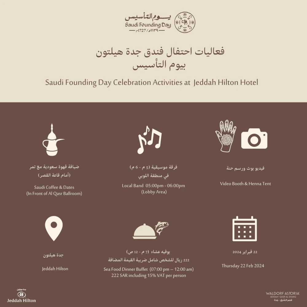 فعاليات وعروض يوم التاسيس السعودي 2024
