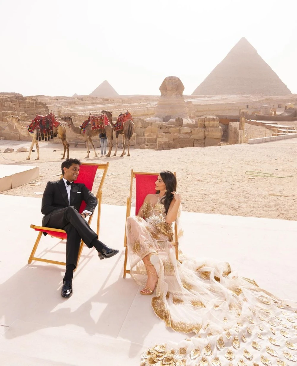 زواج الملياردير الهندي من أريكا هاموند... 4 ليالي أسطورية في مصر