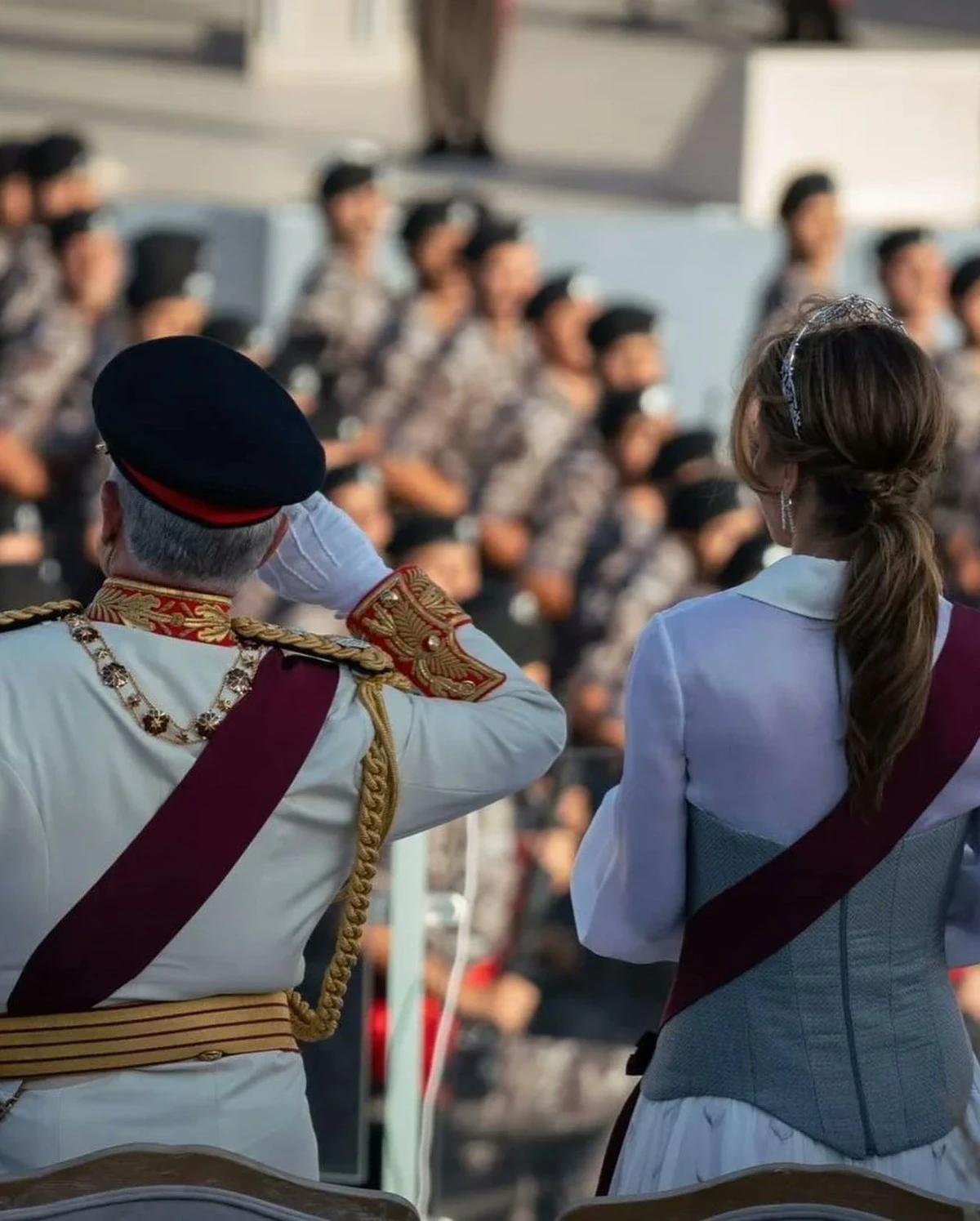 طلة الملكة رانيا في فعالية اليوبيل الفضي للملك عبدالله الثاني