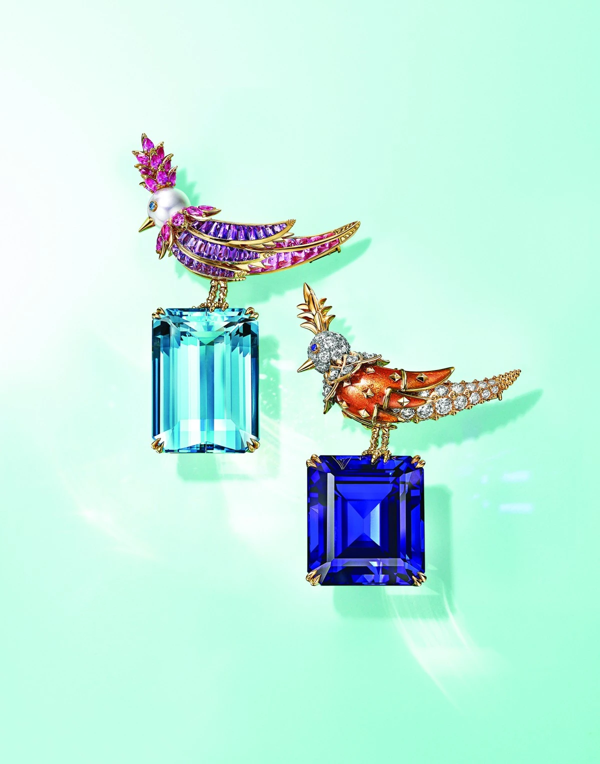 مجموعة Rainbow Bird On A Rock من .Tiffany & Co: مجوهرات تجسّد الحريّة