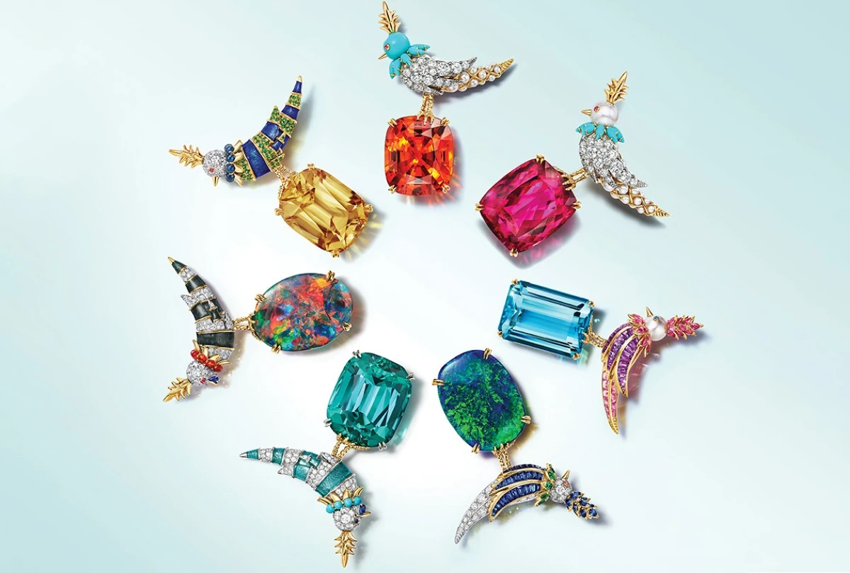 مجموعة Rainbow Bird On A Rock من .Tiffany & Co: مجوهرات تجسّد الحريّة