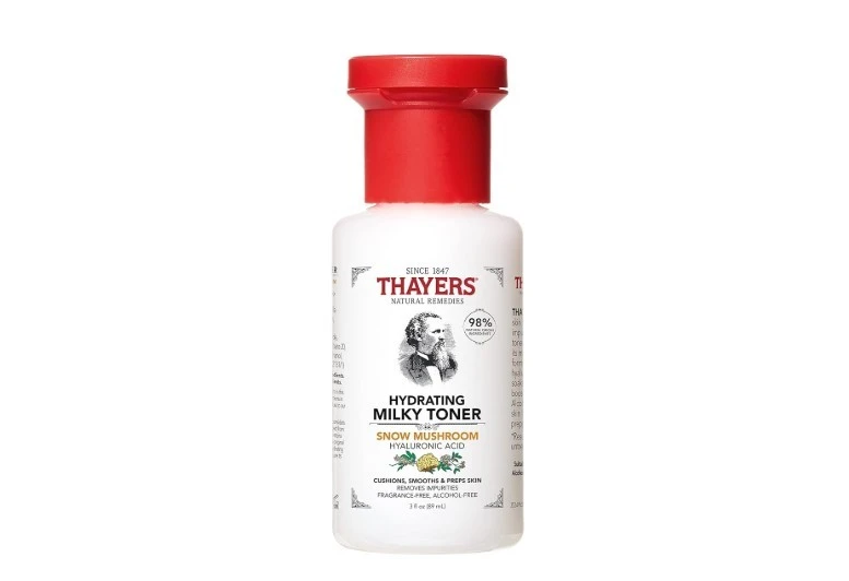 مرطب Thayers Milky Hydrating Face Toner with Snow Mushroom, Hyaluronic Acid and Elderflower