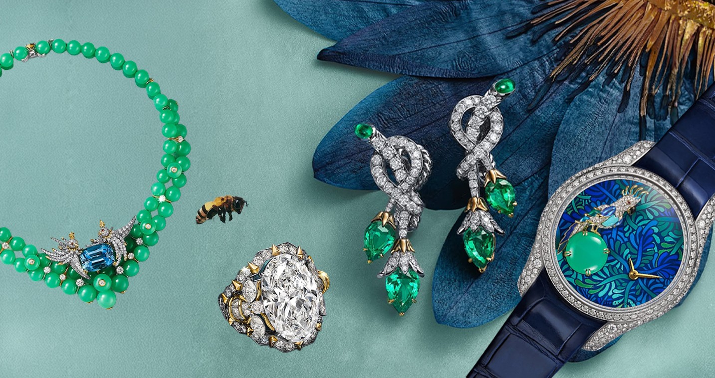 بين الفراشات والأحجار النادرة، تقدّم .Tiffany & Co مجموعة Blue Book 2026