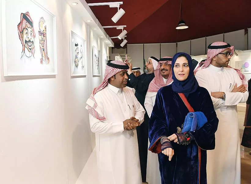 افتتاح معرض الكاريكاتير ضمن مهرجان ليالي رمضانية بنسخته الثانية في الرياض