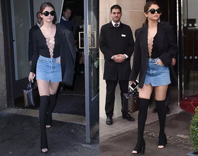 Selena Gomez تثير الجدل في 3 إطلالات جذّابة في باريس