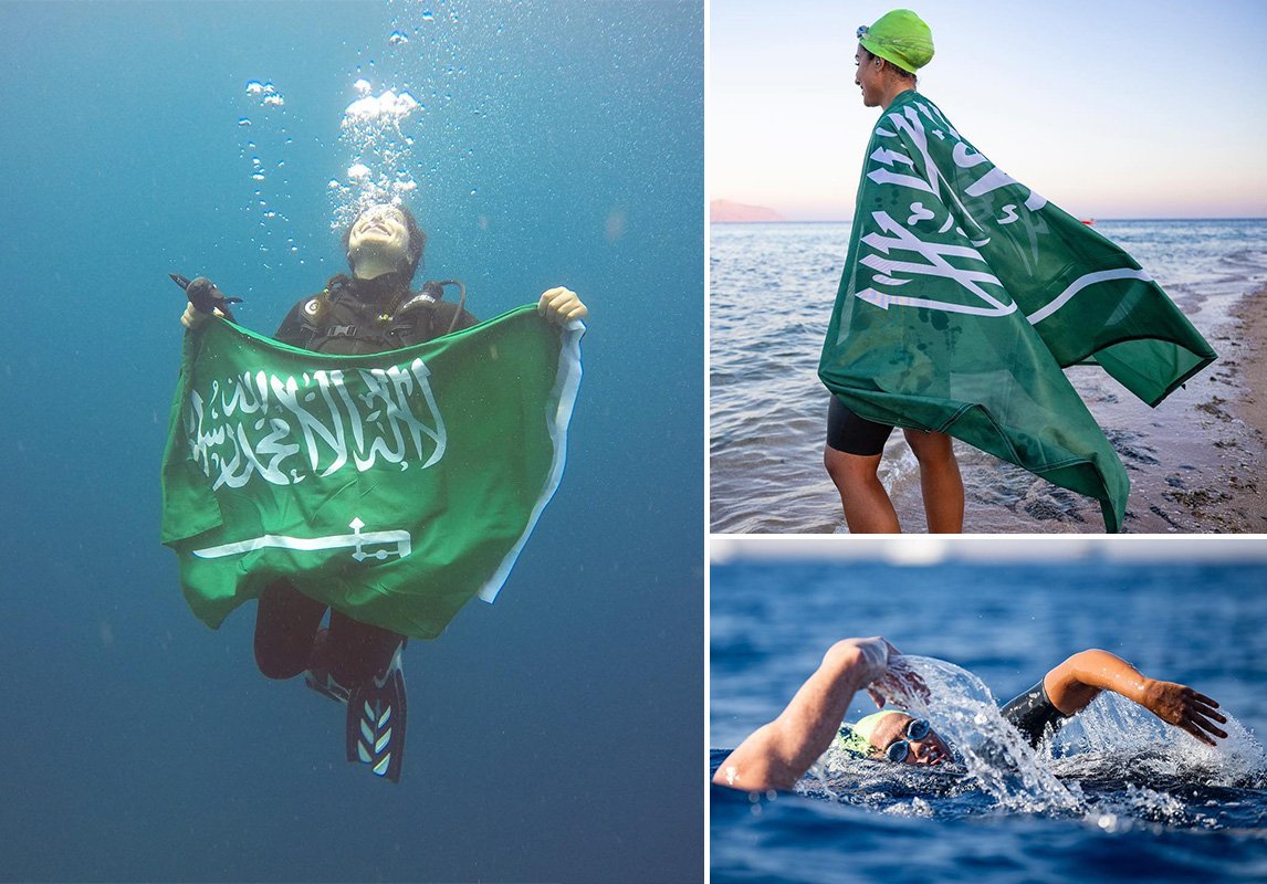 مقابلة مع السباحة السعودية مريم صالح أول امرأة عربية تسبح من السعودية إلى مصر