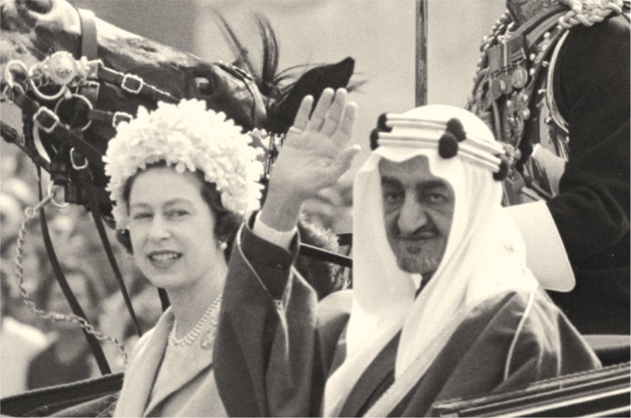 الملكة اليزابيث في السعودية