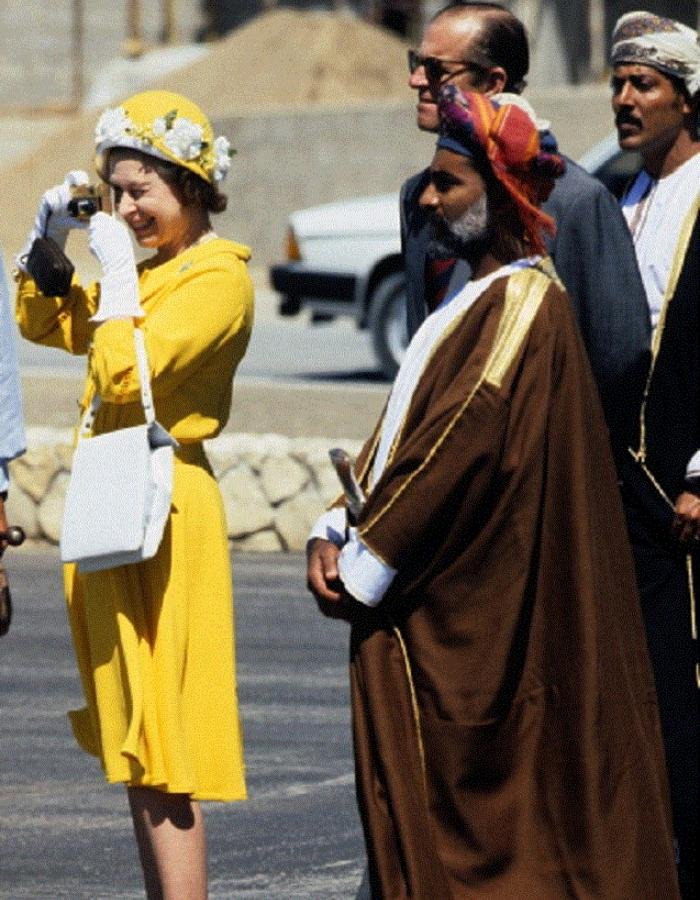 الملكة اليزابيث في عمان