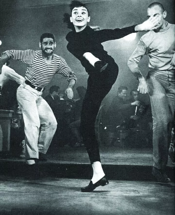 Audrey Hepburn في فيلم Funny Face عام 1957