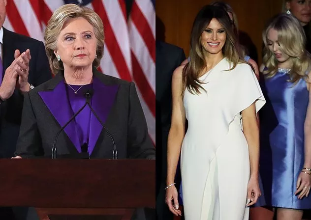 لماذا ارتدت Melania Trump الأبيض وHillary Clinton البنفسجيّ بعد نتائج الانتخابات الرئاسيّة الأميركيّة؟