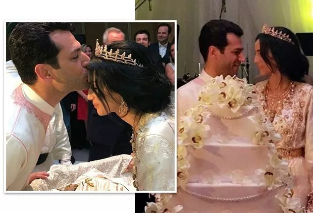 صور وتفاصيل زفاف ملكة جمال المغرب السابقة إيمان الباني والممثل التركي مراد يلدريم