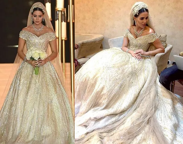 حفل زفاف الفاشينيستا دانا وولي ملكيّ بامتياز وفستانها من نسج الخيال