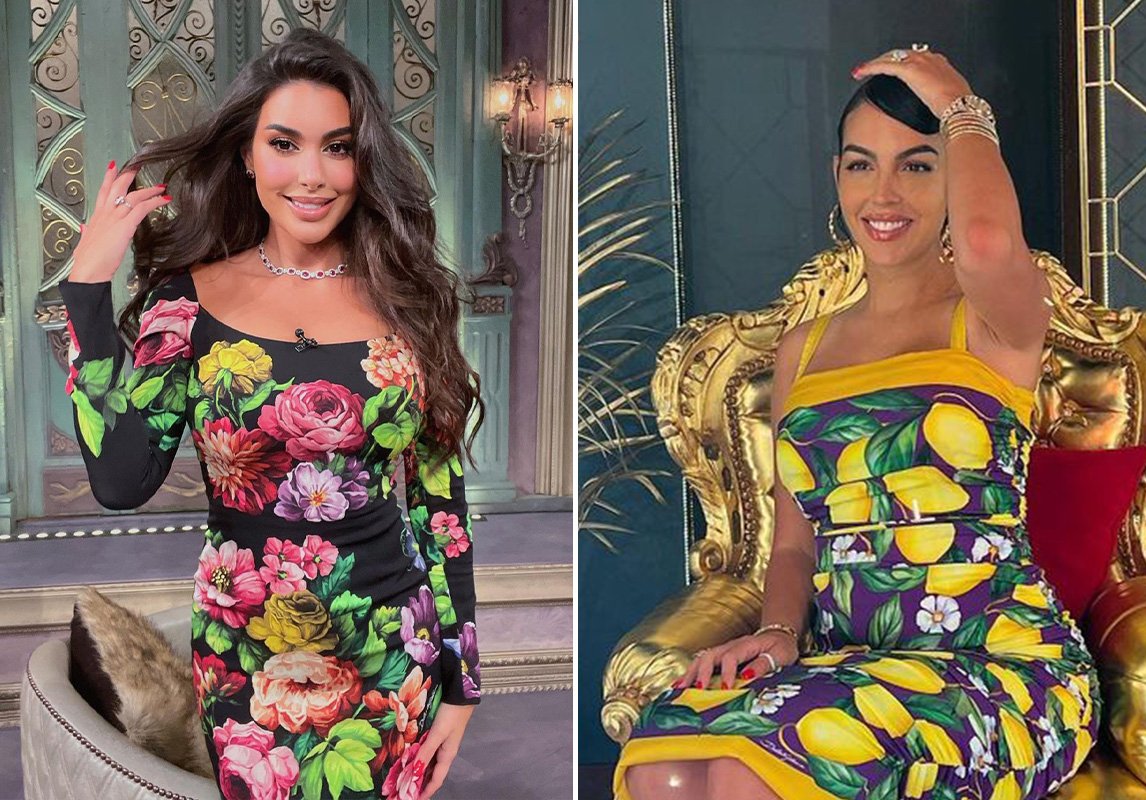 تشابه إطلالات بين ياسمين صبري وجورجينا رودريغيز