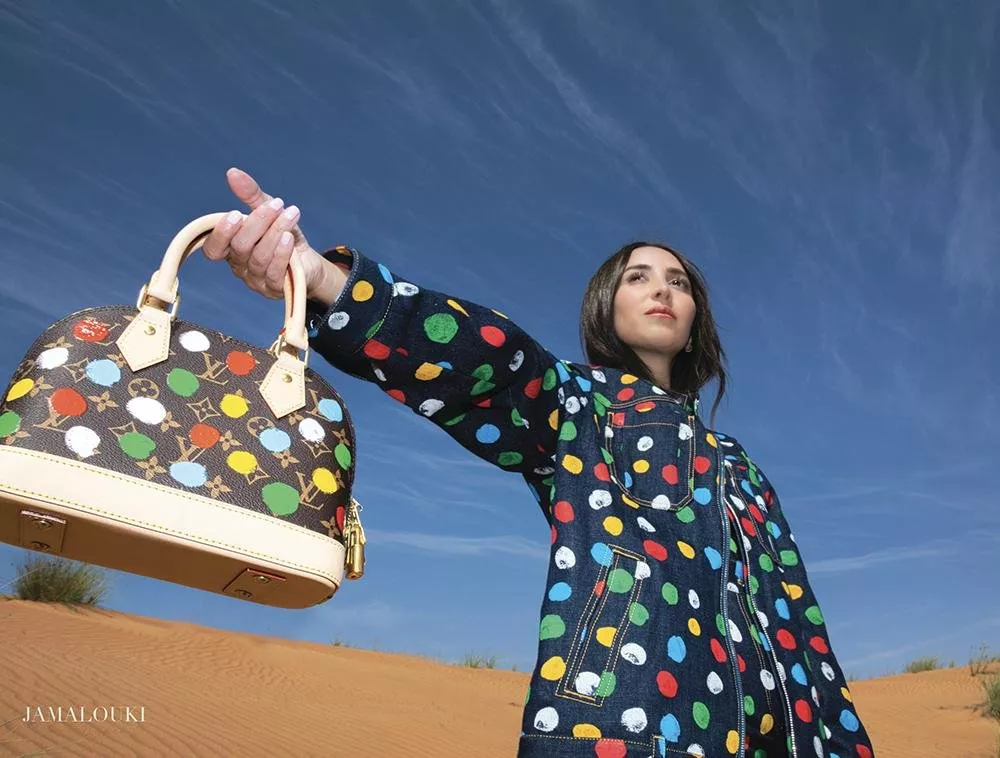 لينا ملائكة نجمة غلاف جمالكِ لعدد فبراير 2023 بالتعاون مع مجموعة Louis Vuitton وYayoi Kusama