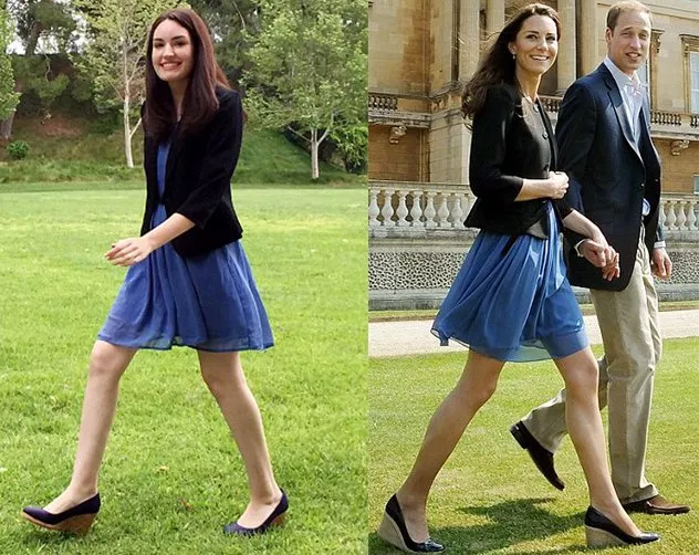 شابّات يقلّدن إطلالات Kate Middleton بأزياء زهيدة الثمن