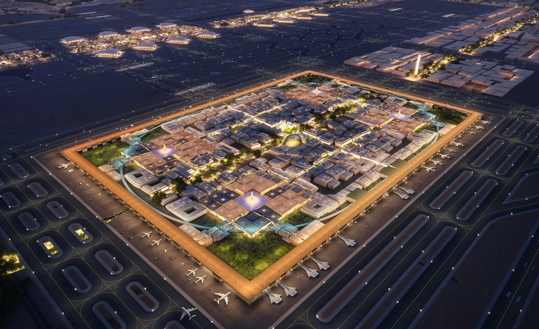 مطار الملك سلمان الدولي في الرياض: من أكبر المطارات في العالم! إليكِ تفاصيل مخطّطته