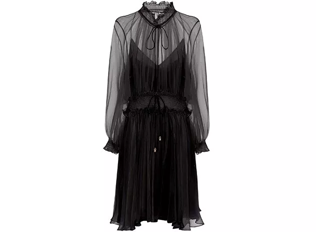 صور 22 فستان سهرة أسود قصير لإطلالة منمّقة تليق بأعياد 2016