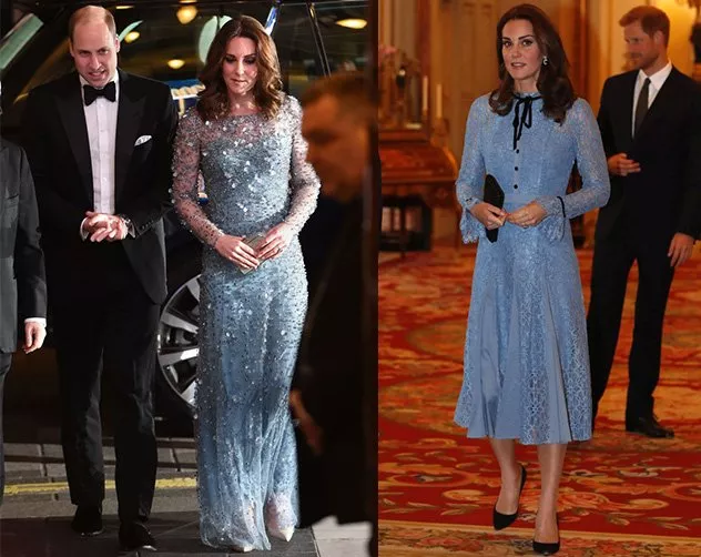 اللون الأزرق بطل إطلالات Kate Middleton، هل هو تلميح بأن مولودها الثالث صبيّ؟