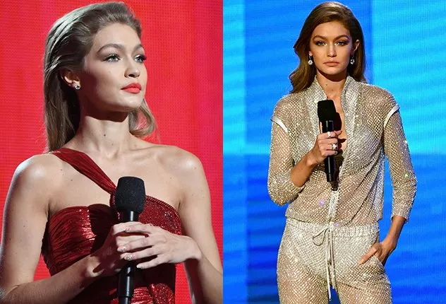 أنامل Gigi Hadid مرصّعة بـ200 حبّة من الكريستال الشوارفسكي في  حفل American Music Awards 2016