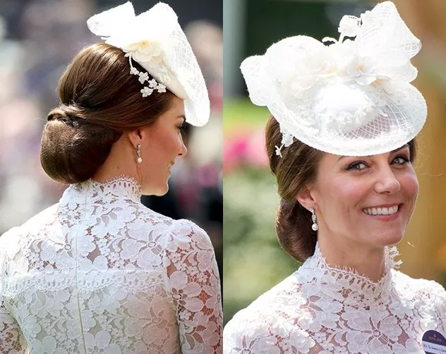الدوقة Kate Middleton تختار فستاناً من الدانتيل شبيه بفساتين الزفاف لحضور Royal Ascot