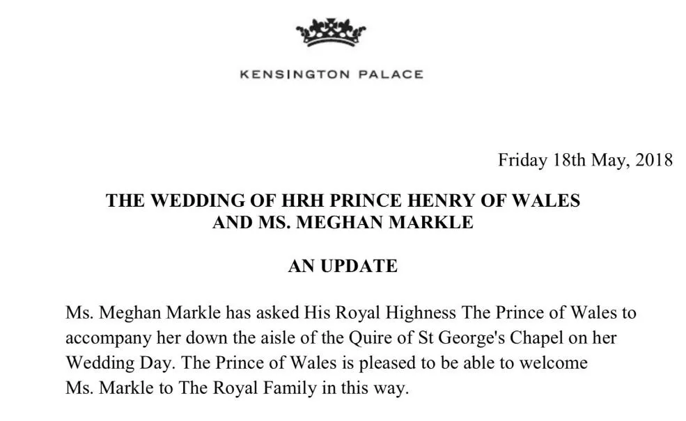 زفاف ميغان ماركل والأمير هاري: تعرّفي على أدقّ التفاصيل المتعلّقة بهذا الحدث الملكي الأسطوري